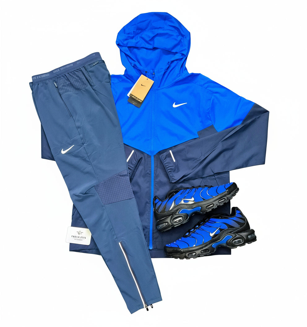 NIKE ROYAL BLUE UV WINDRUNNER & THUNDER BLUE PHENOM TRACK PANTS