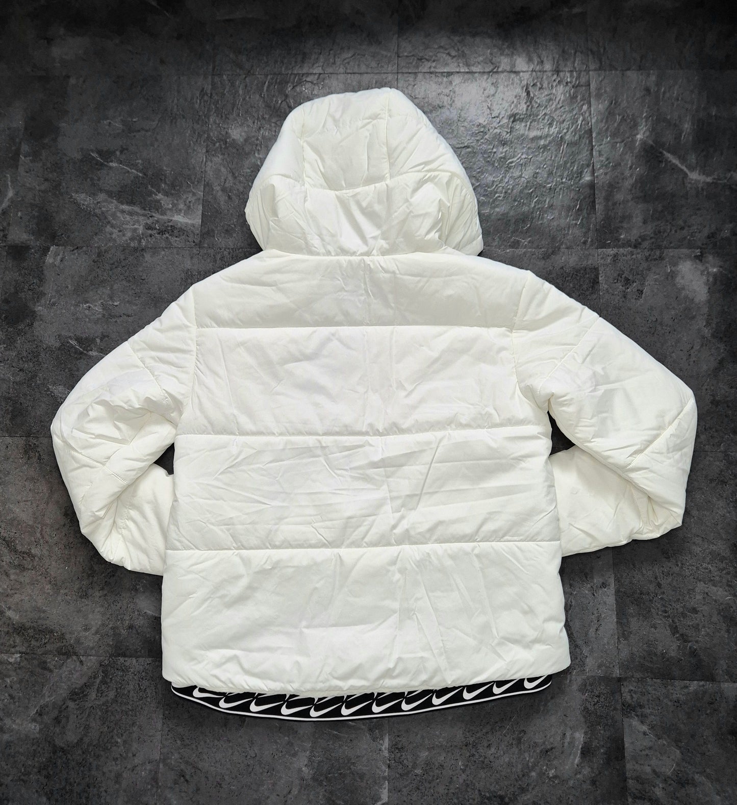 WOMENS NIKE PADDED COAT (WHITE)
