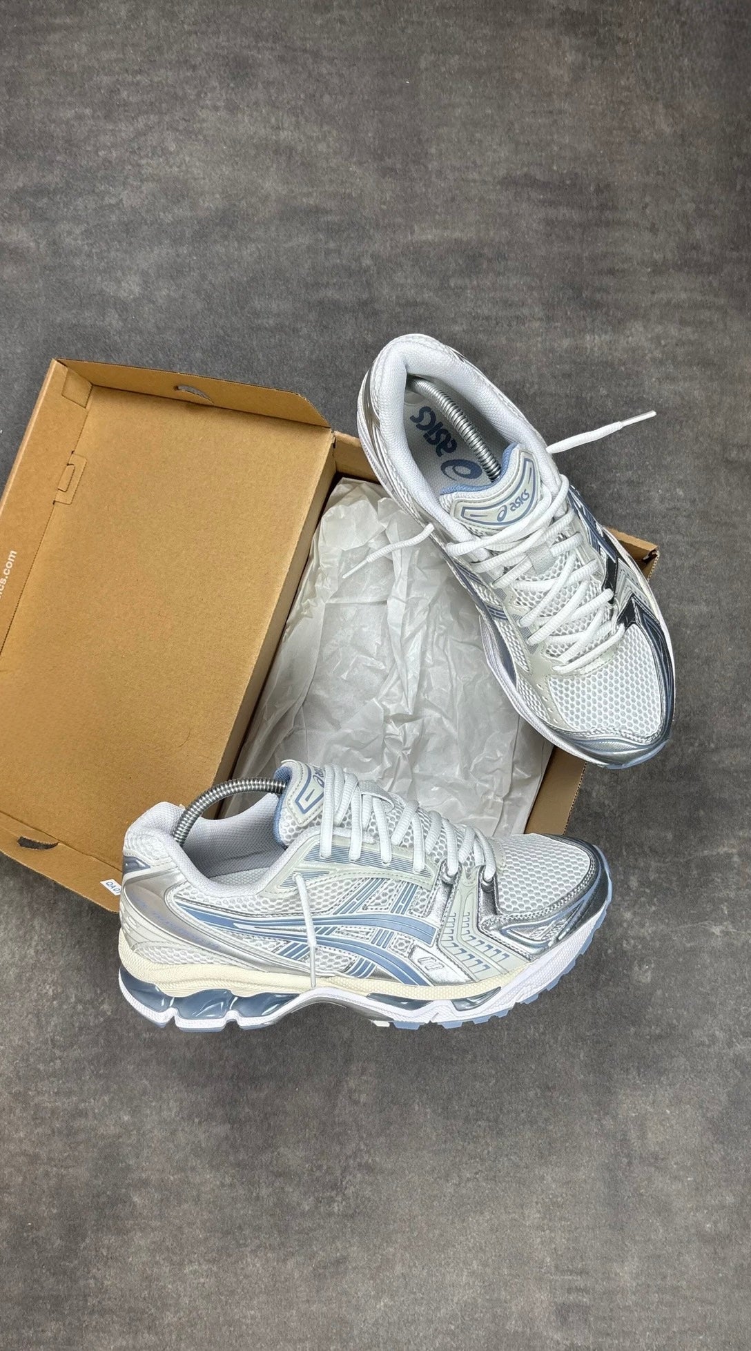 ASICS Kayano 14 White Light Navy