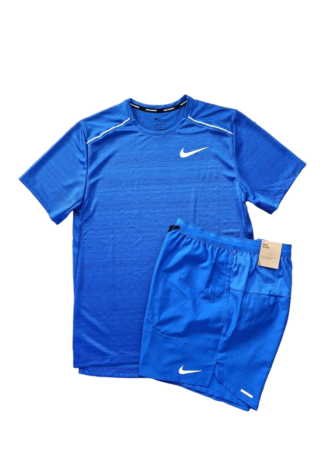 NIKE MILER 1.0 ROYAL BLUE & FLEX STRIDE SHORTS SET