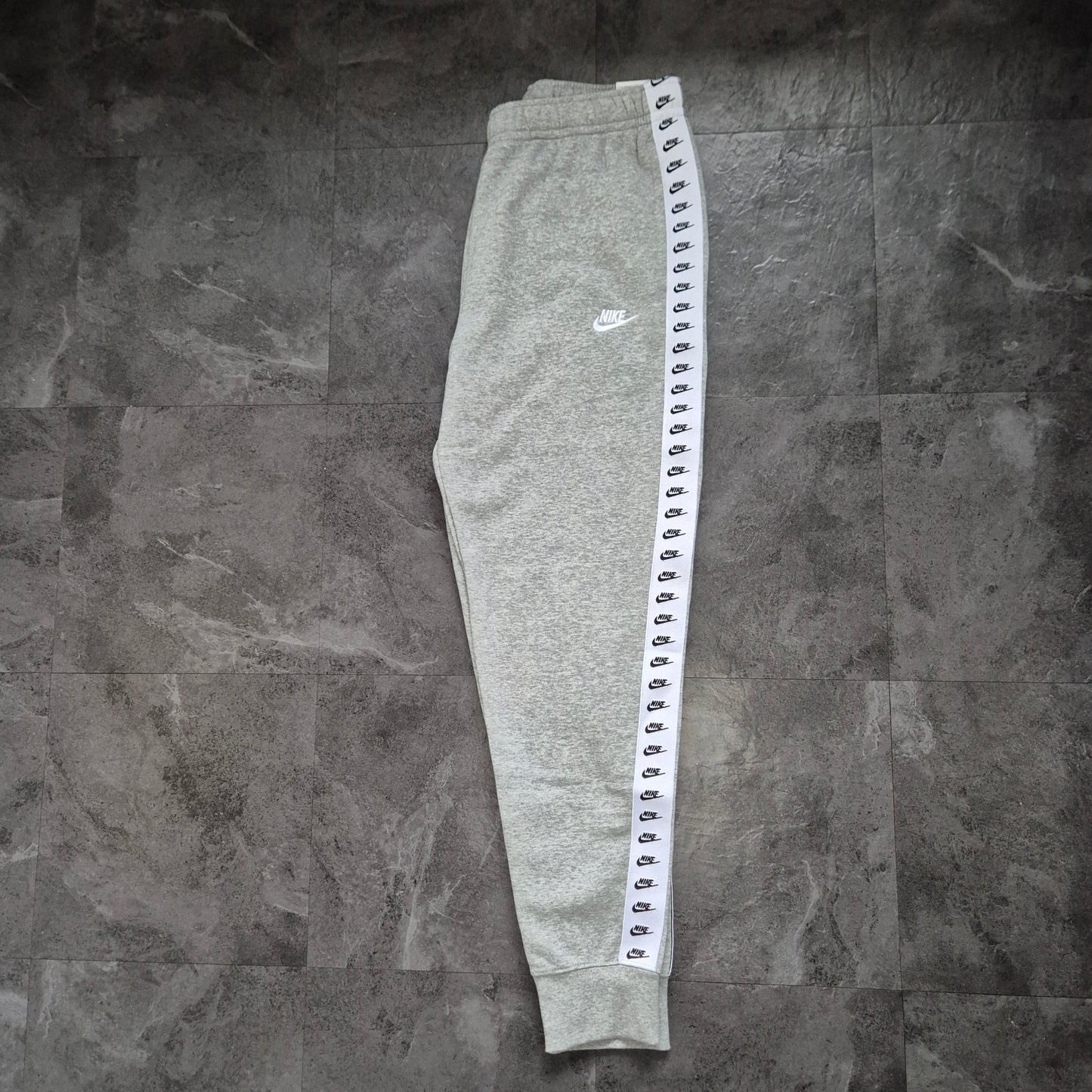 Nike Grey Swoosh Tapered Tracksuit