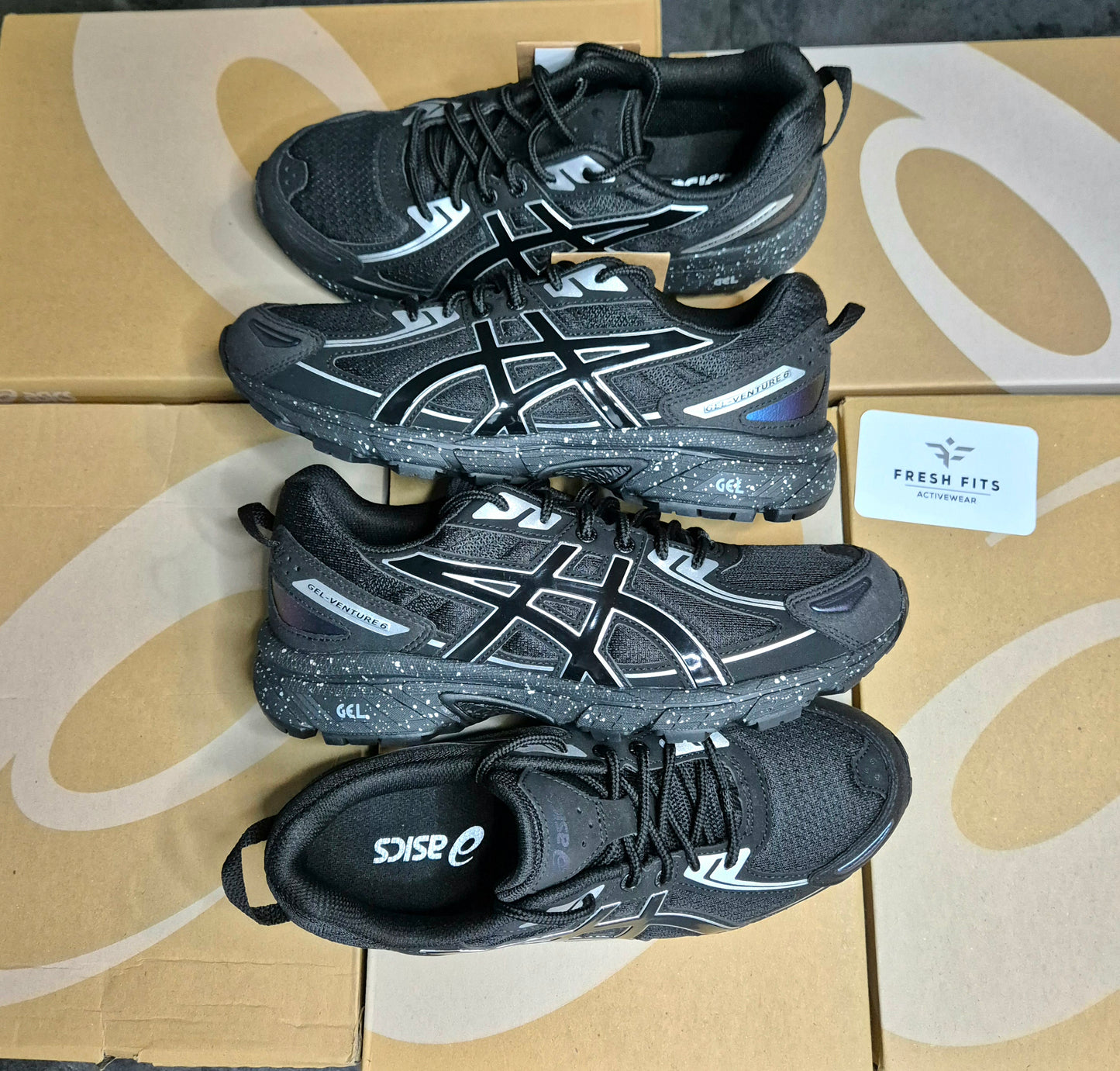 ASICS GEL VENTURE 6 (BLACK PURE SILVER)