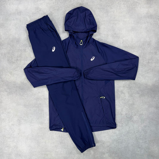 ASICS Road Jacket & Icon Pants Set - Navy