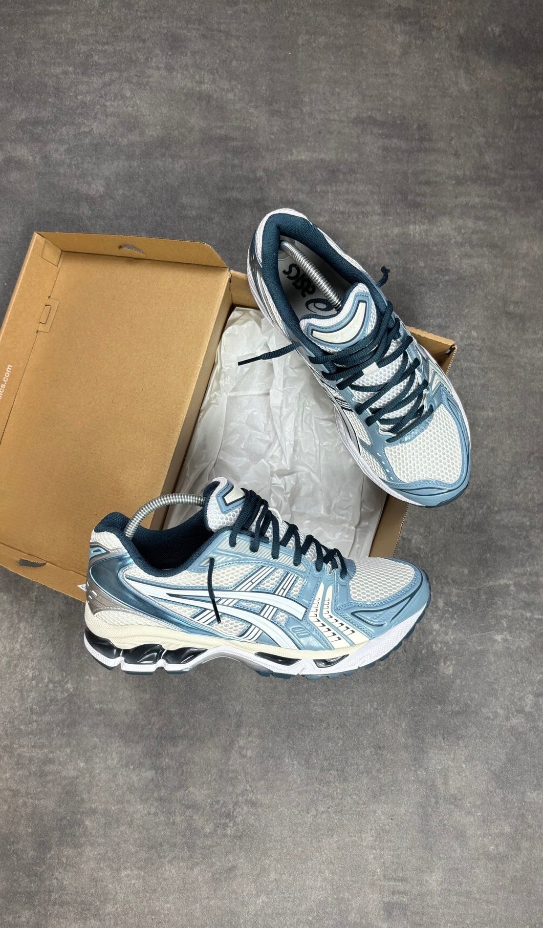 ASICS Kayano 14 Cream Raw Indigo