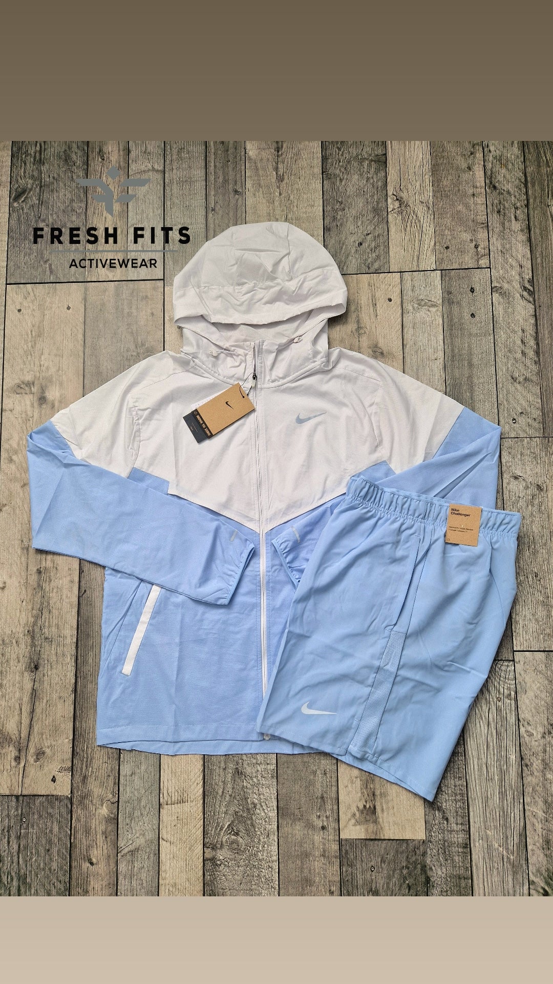 NIKE UV REPEL WINDRUNNER SET (BABY BLUE)