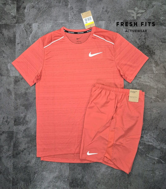 NIKE MILER 1.0 & 7" CHALLENGER SHORTS SET (SALMON)