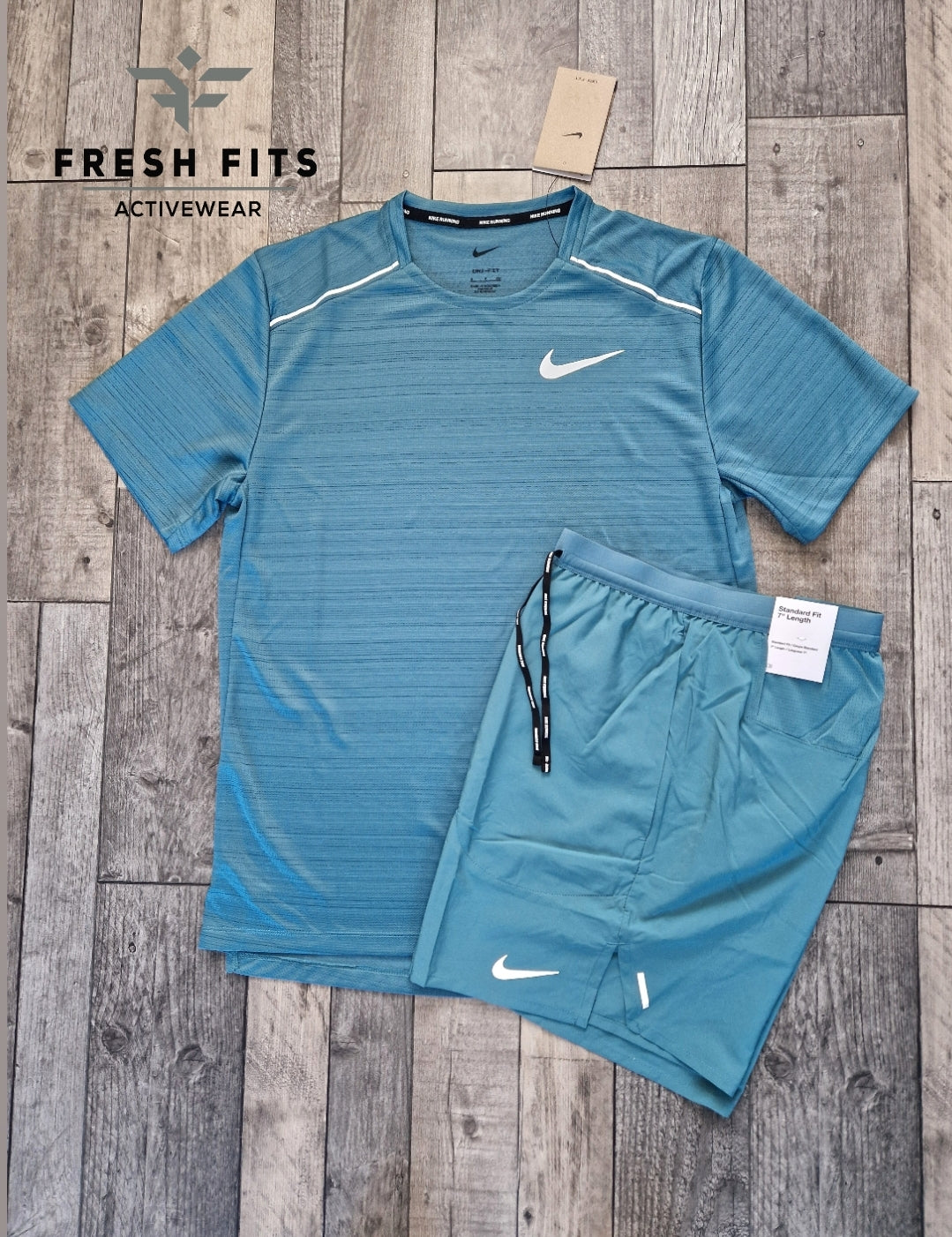 NIKE MILER 1.0 TEAL SET