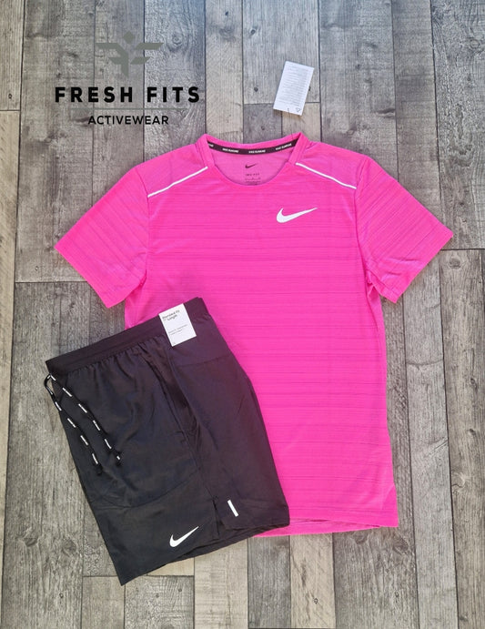 NIKE MILER 1.0 HOT PINK & FLEX STRIDE SET