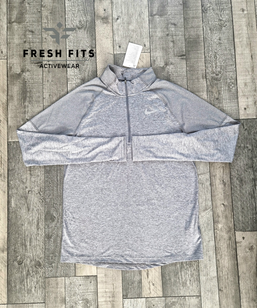 NIKE ELEMENT 2.0 1/4 ZIP GREY
