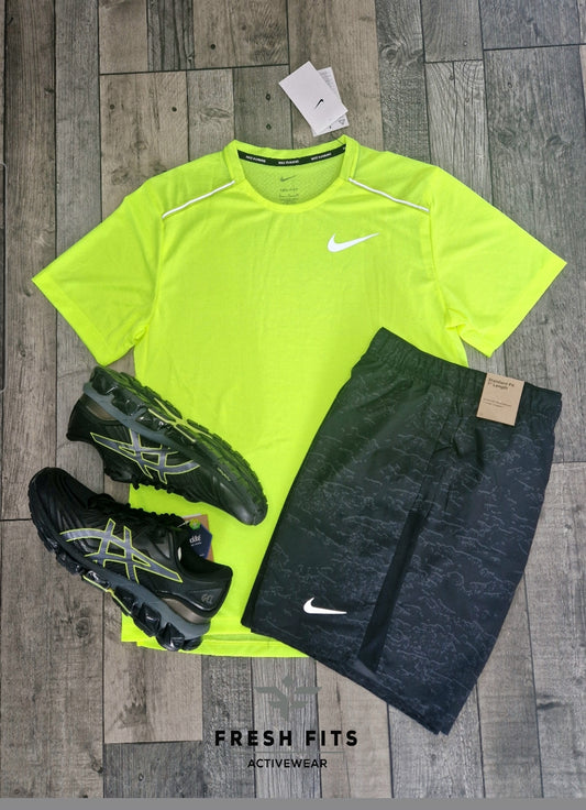 NIKE MILER 1.0 VOLT/NEON SET