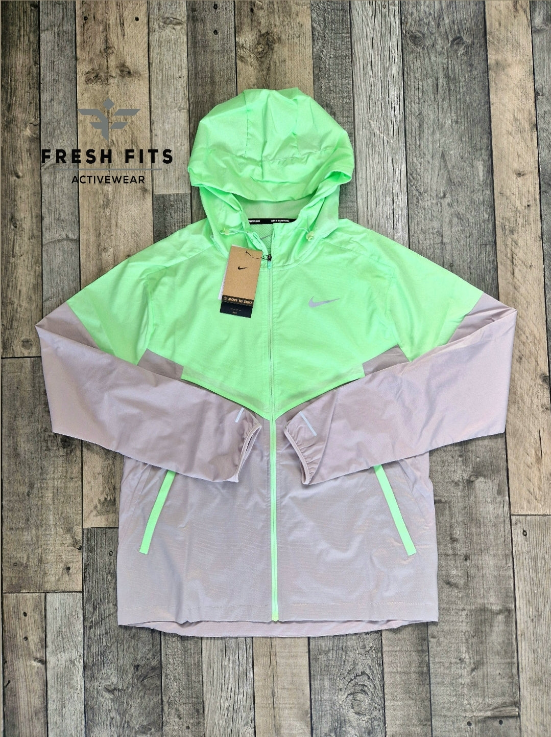 NIKE UV REPEL WINDRUNNER (VAPOUR GREEN/GREY)