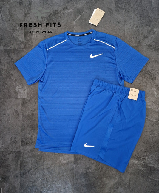 NIKE MILER 1.0/CHALLENGER SHORTS SET- ROYAL BLUE