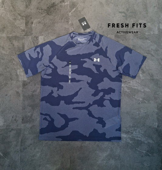 UA VELOCITY JACQUARD TSHIRT (NAVY)