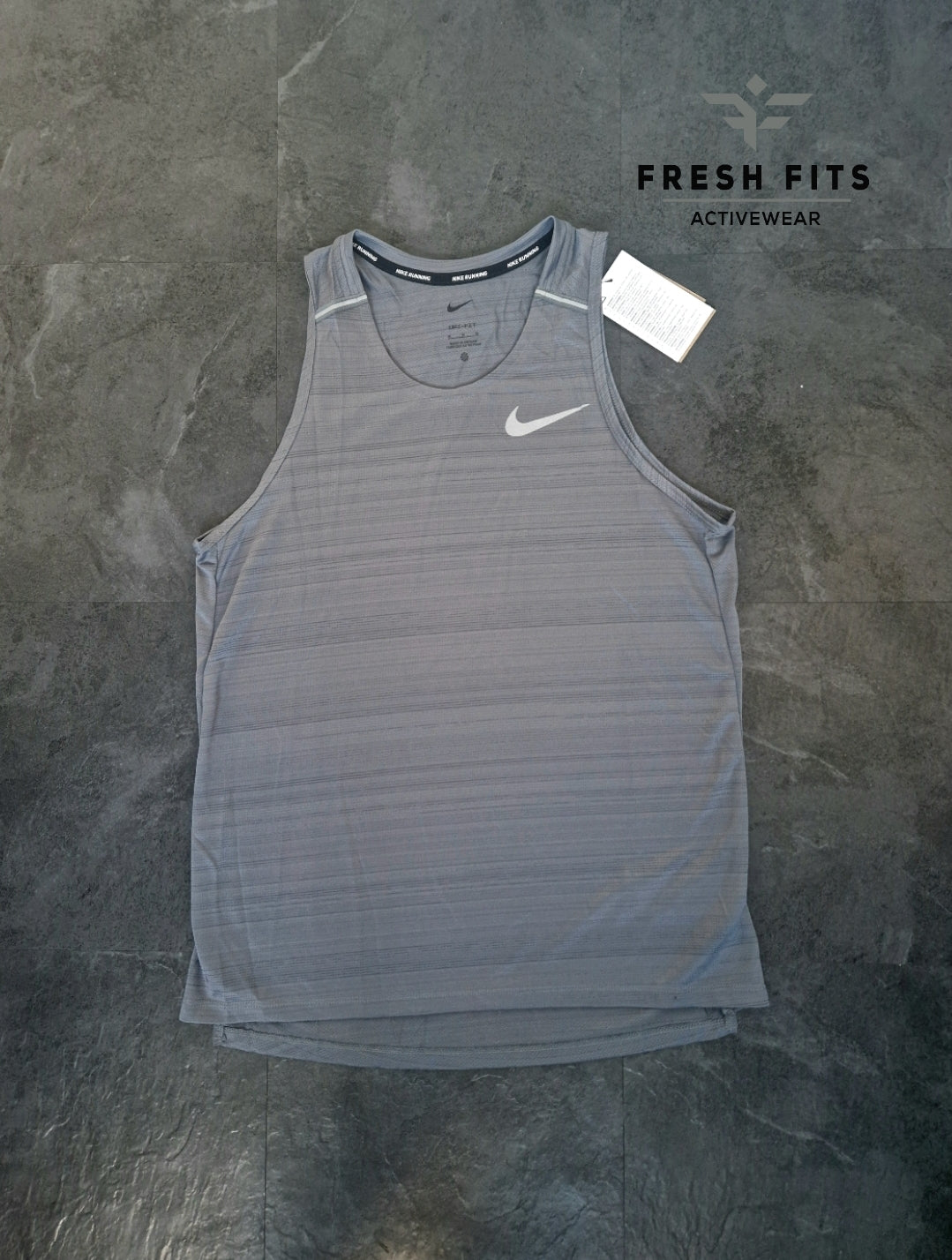 NIKE MILER DRI FIT VEST (SMOKE GREY)