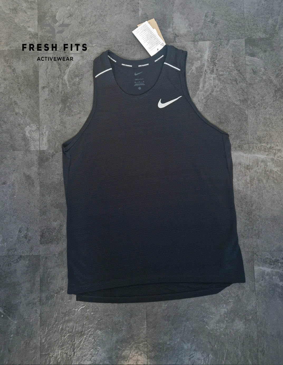 NIKE MILER DRI FIT VEST (BLACK)