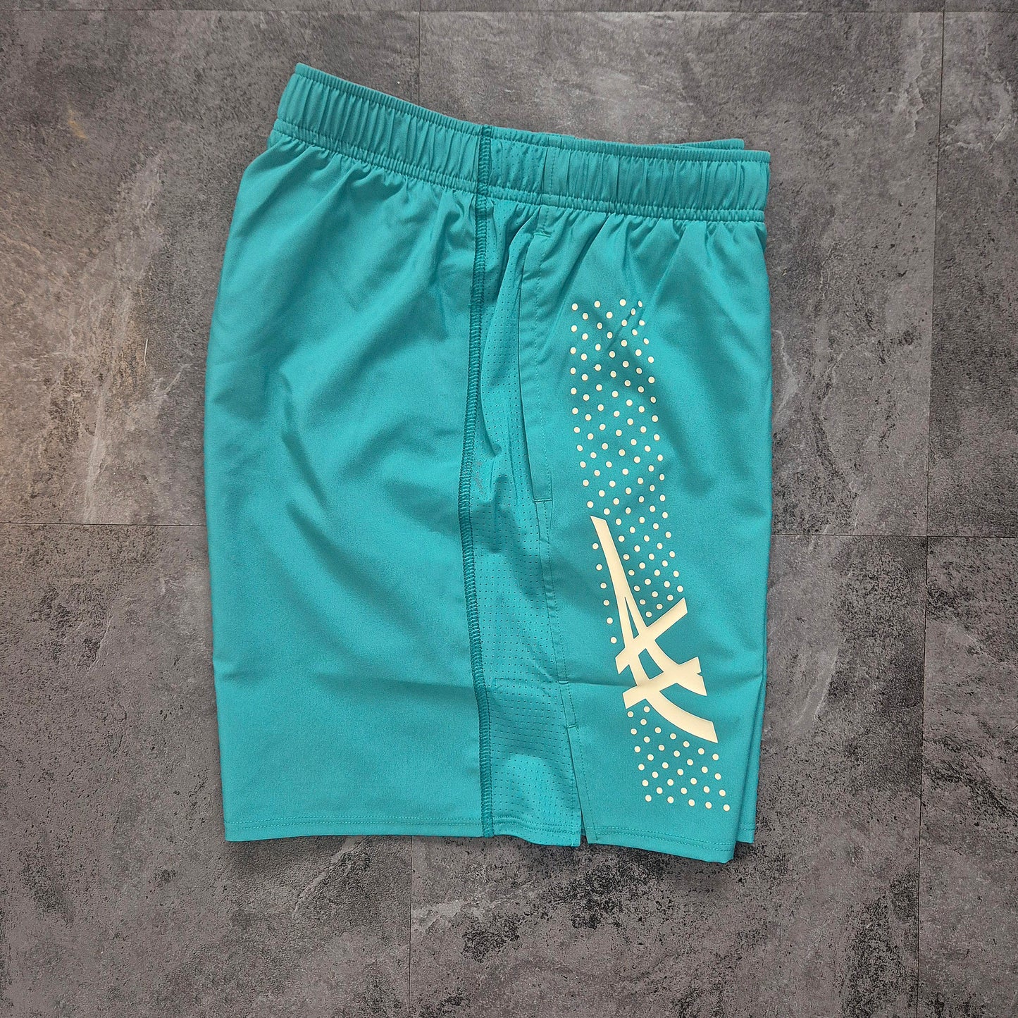 Asics Seamless Tshirt & Icon Shorts Set (Birch Oasis Green/Rainy Lake)
