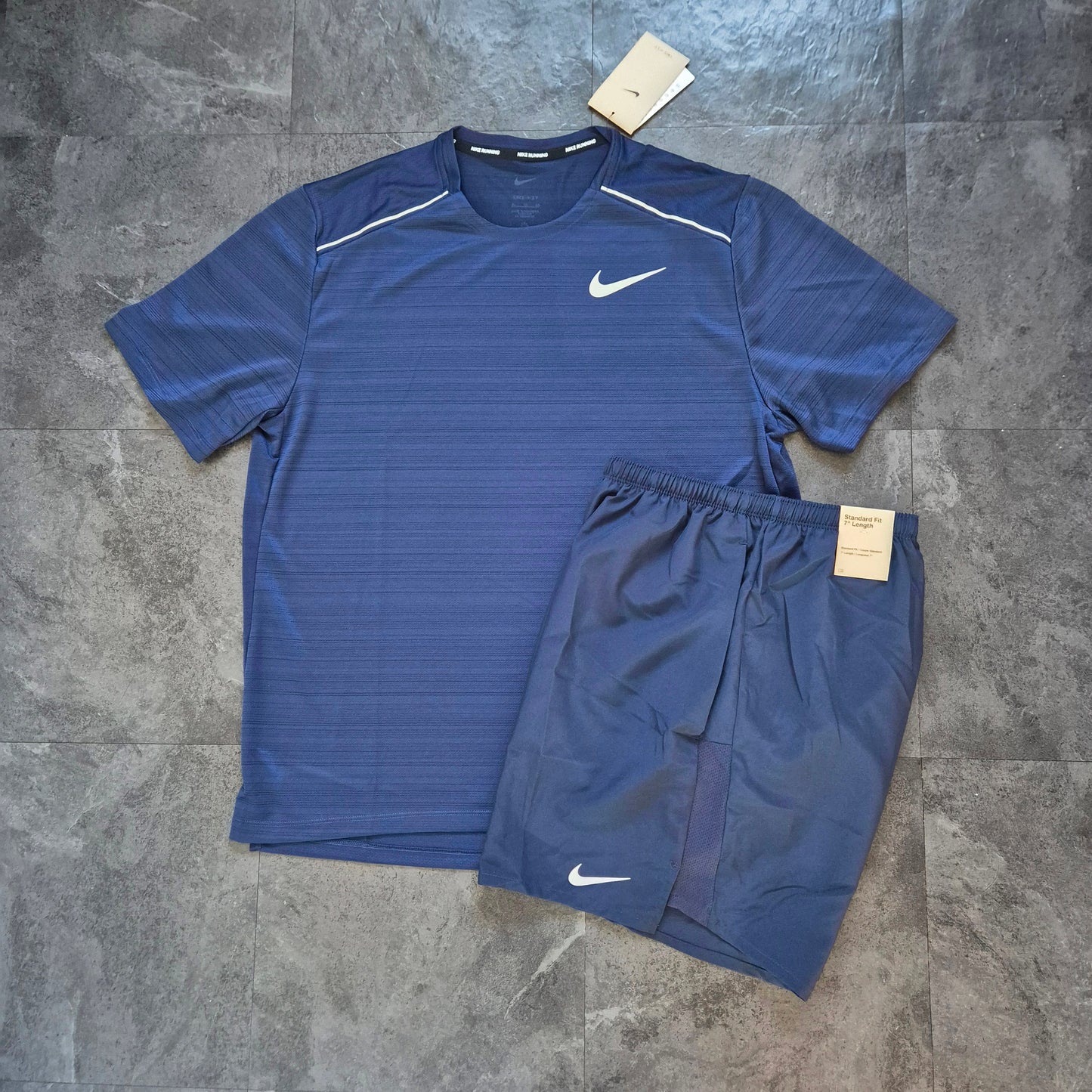 NIKE MILER 1.0 & 7" CHALLENGER SHORT SET NAVY